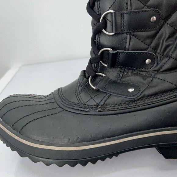 Sorel Women's Tofino II Winter Snow Boot 8.5 Black Waterproof Snow Calf Faux Fur - Picture 11 of 15